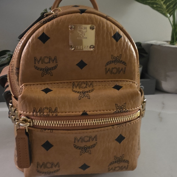 MCM Tan Mini Backpack - Picture 13 of 13